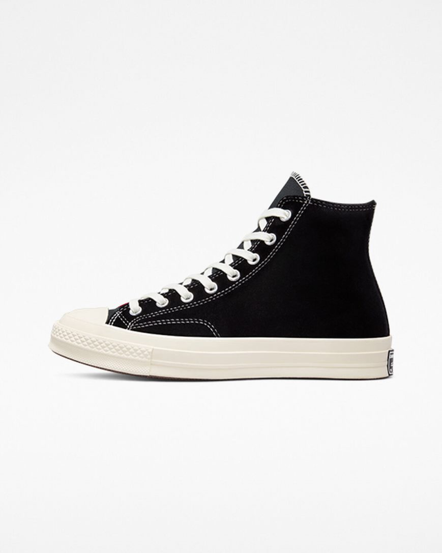 Tenis Converse Chuck 70 Beyond Retro Velvet Cano Alto Feminino Pretas Vermelhas | PT T07P805